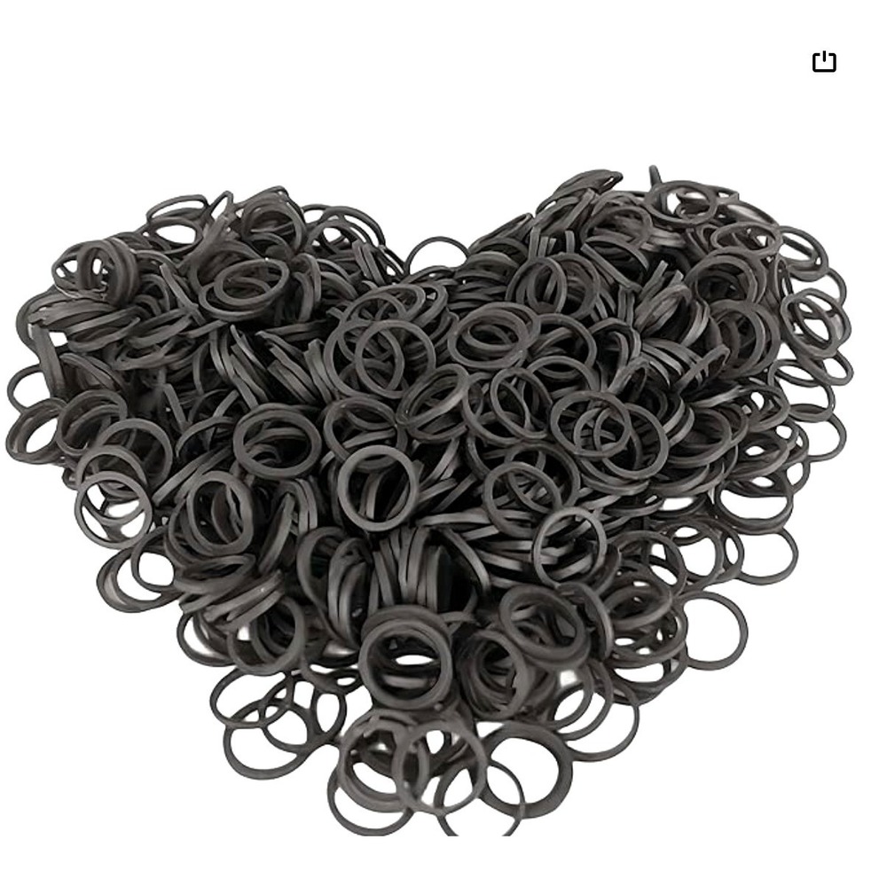 1200 Mini Rubber Bands Elastic Bands Hair Ties Kids Ponytails Braids Wedding